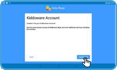 Kids Place instellen - Stap 2