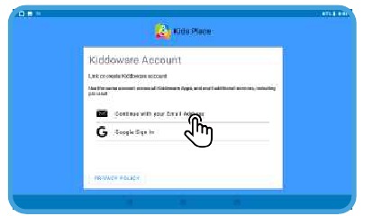 Kids Place instellen - Stap 3