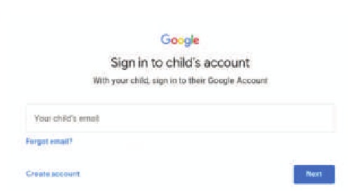 Voer het Google-account van uw kind in