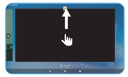 Houd de app ingedrukt die u wilt sluiten