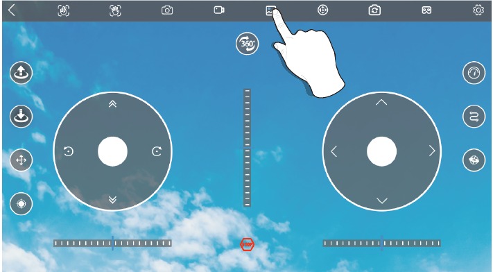 VLUCHT - Foto's en video's bekijken in een galerij