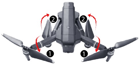 Drone uitvouwen