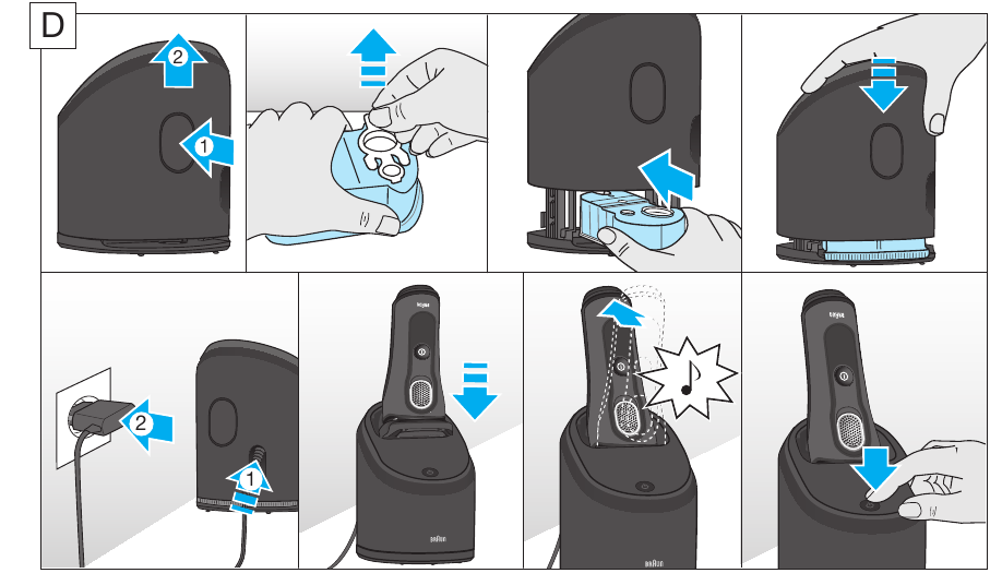 Het Clean&Charge Station installeren