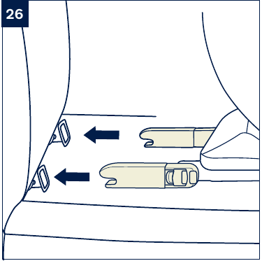 ISO Connector-bevestigingen installeren - Stap 3