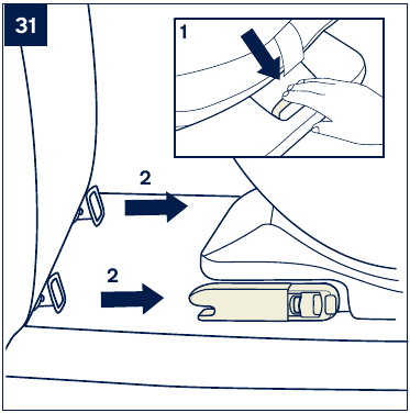 ISO Connector-bevestigingen verwijderen - Stap 3