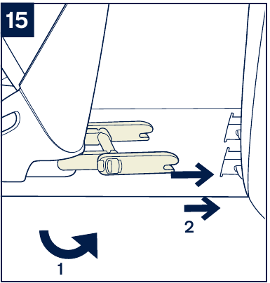 ISOFIX-connectoren gebruiken - Stap 3