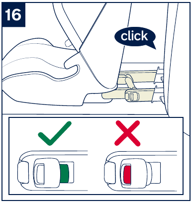 ISOFIX-connectoren gebruiken - Stap 4