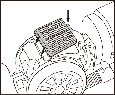 HEPA-filter vervangen - Stap 3
