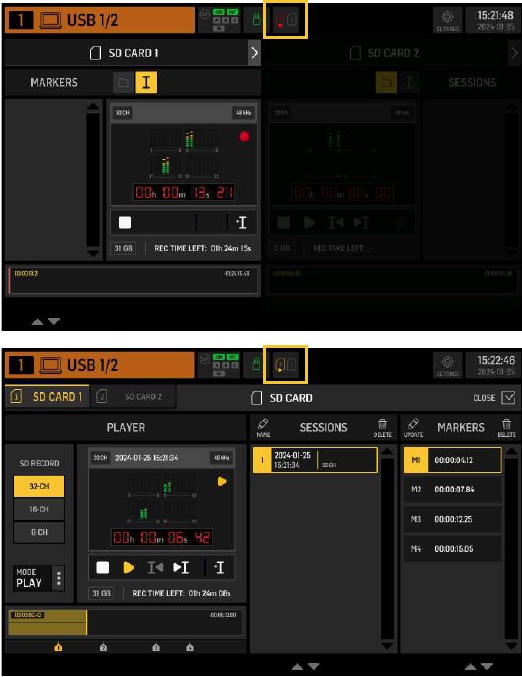 De standalone recorders/players gebruiken - WING-LIVE SD-recorder