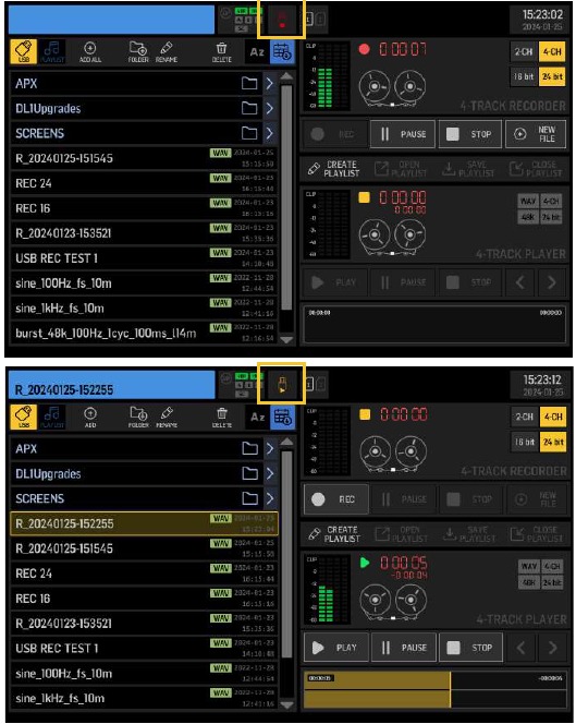 De USB-recorder gebruiken