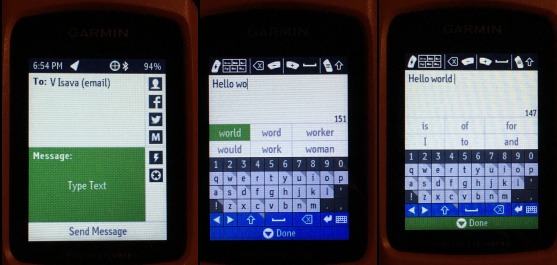Een sms-bericht verzenden op het apparaat - Stap 2