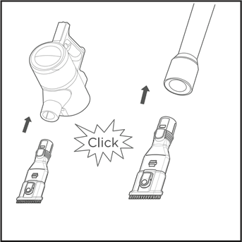 Gebruik de accessoires - Stap 1