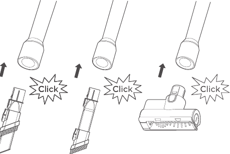 Accessoires aansluiten op het metalen buiscomponent