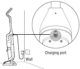 De machine opladen