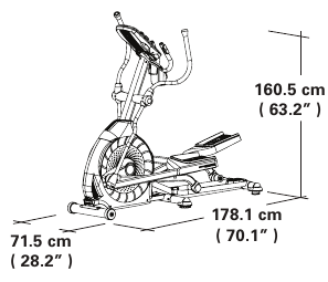 Schwinn 470i Elliptical-specificaties