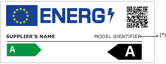 Voorbeeld van energielabel