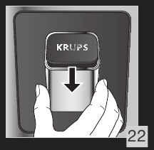 Verwijder het voorste deksel van de koffiemelkspuitmonden