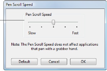 KNOPFUNCTIES - PAN/SCROLLEN INSTELLING