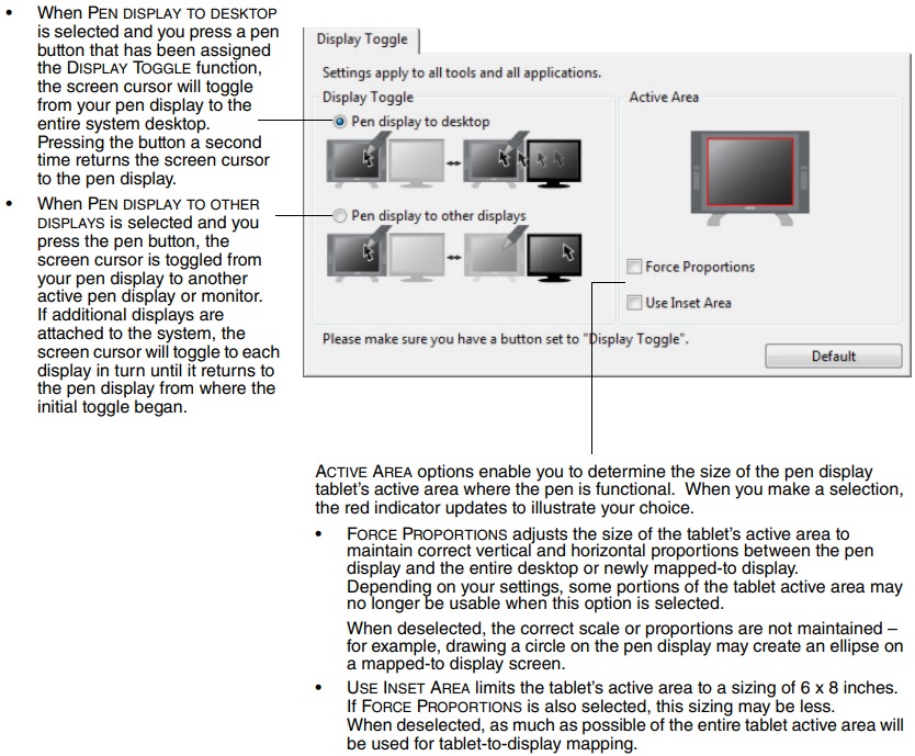 AANPASSEN - WERKEN MET DISPLAY TOGGLE