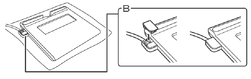 USB-kabel bevestigen - Stap 2