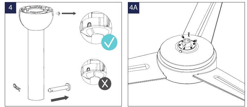 DE VENTILATOR OPHANGEN - Stap 1