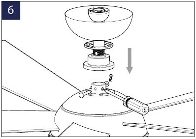 DE VENTILATOR OPHANGEN - Stap 3