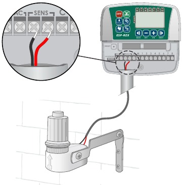 Regensensor aansluiten - Stap 2