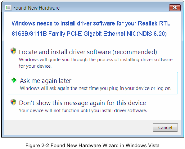 Wizard Nieuwe Hardware gevonden