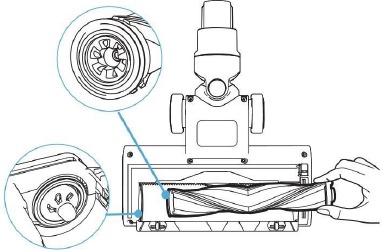 Gemotoriseerde reinigingskop reinigen - Stap 4