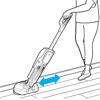 De draaifunctie gebruiken voor randreiniging