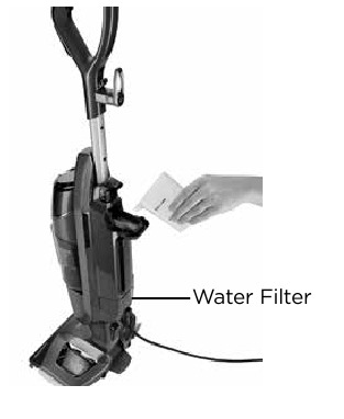 Het waterfilter vervangen