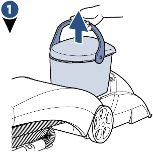 Vul de 2-in-1-tank met water - Stap 1