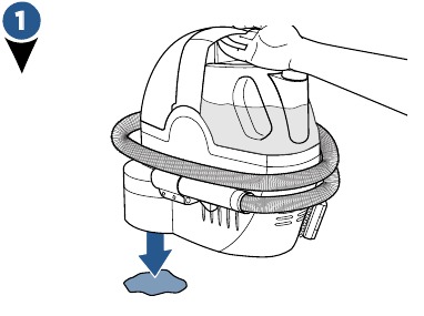 Handsfree reinigen - Stap 1