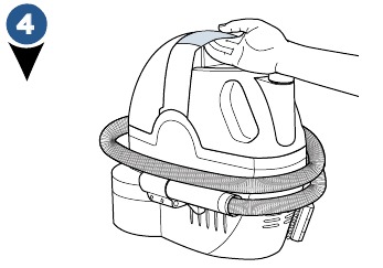 Handsfree reinigen - Stap 4