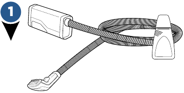 Het wasaccessoire bevestigen - Stap 1