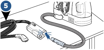 Het wasaccessoire bevestigen - Stap 2