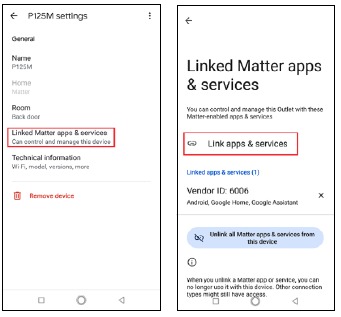 Toevoegen aan Google via Matter - Stap 5