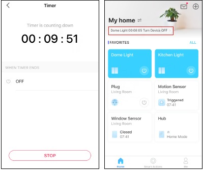 Een timer instellen - Stap 2