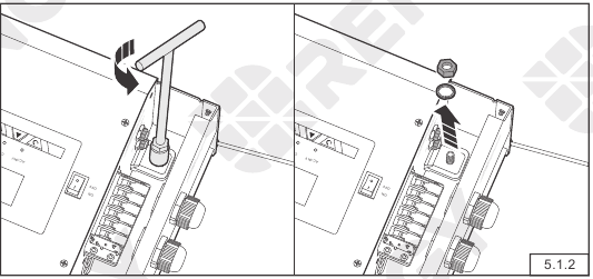 Batterijbedrading - Bedrading aan de apparaatzijde - Stap 2