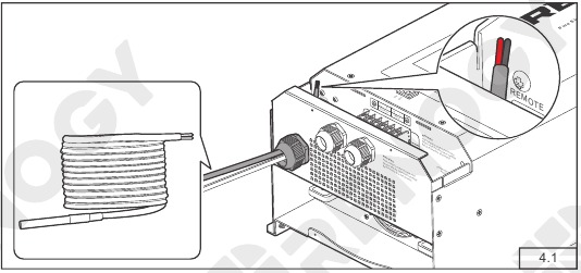 Bedrading van de temperatuursensor - Stap 1