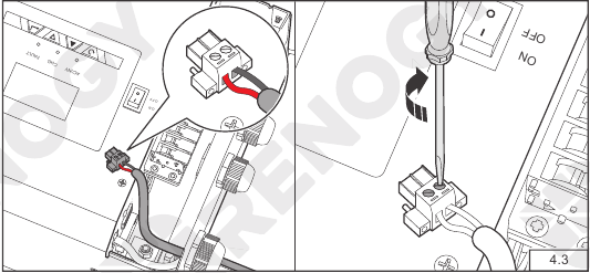 Bedrading van de temperatuursensor - Stap 2