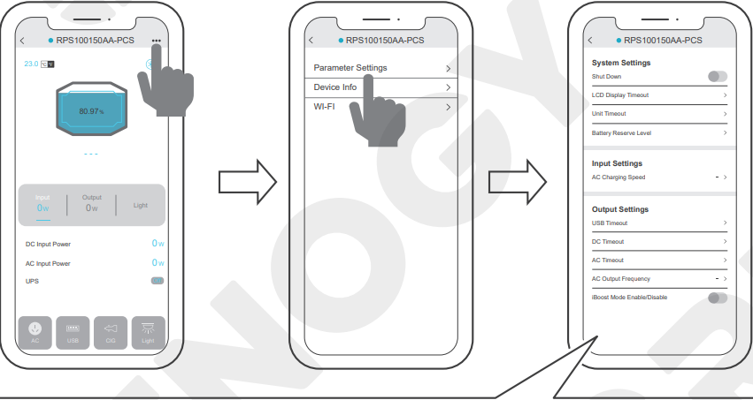 DC Home - Parameters aanpassen