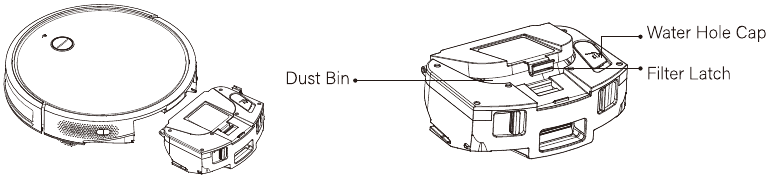 De 2-in-l watertank reinigen - Stap 1