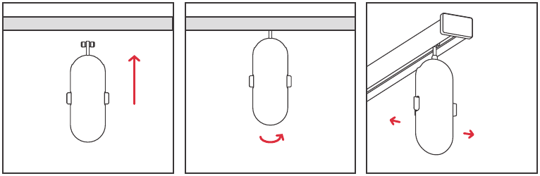 Gordijn installeren op een gangbare gordijnrail - Stap 2