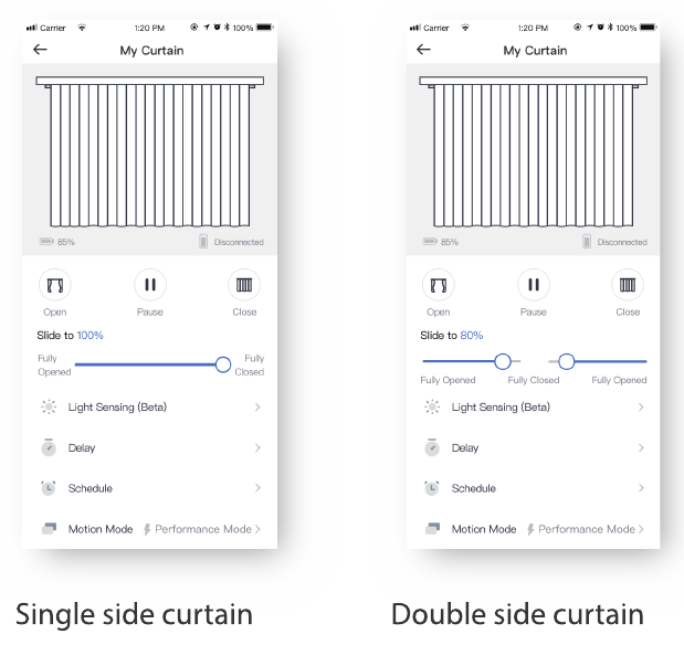 App-bediening