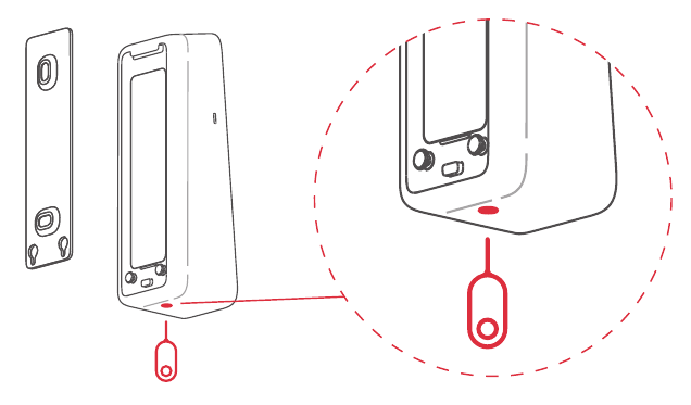 Illustratie verwijdering Keypad