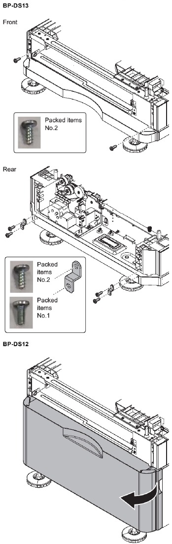 BP-DS12/DS13 (HIGH/LOW STAND) - Installatie - Stap 3