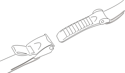 KINBAND MET MICRO-LOCK RATCHET-SLUITINGEN