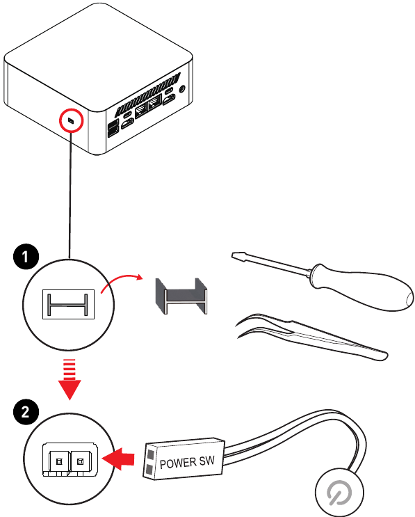 Aan de slag - Hardware Setup - Stap 6