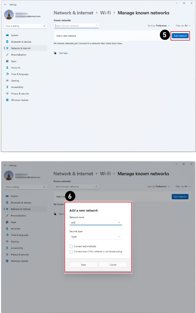Windows 11-bewerkingen - Netwerkverbindingen - Stap 3